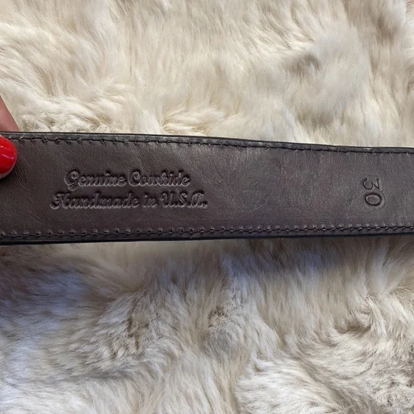 Signed Mona Van Riper Turquoise & Sterling Silver Belt Buckle & Leath… - Picture 15 of 17